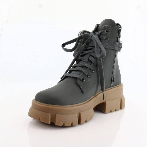 STEVE MADDEN TANKER P GREY MULTI BOOTIES - Picture 4 of 5